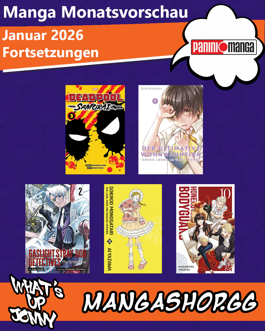 Manga Monatsvorschau Januar 2026