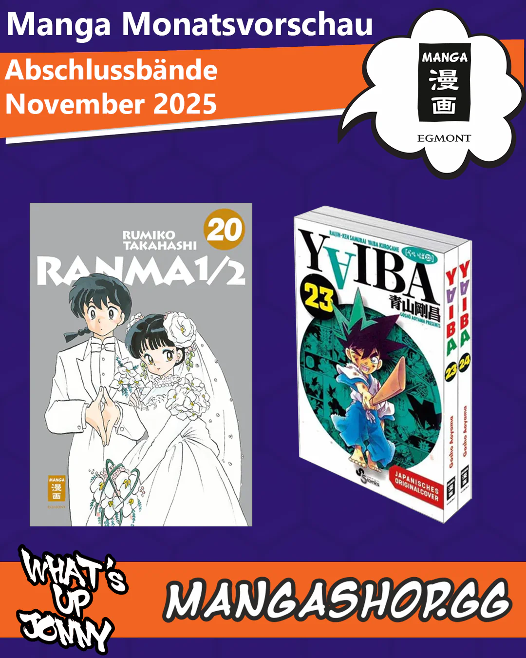 Die Manga Monatsvorschau November 2025
