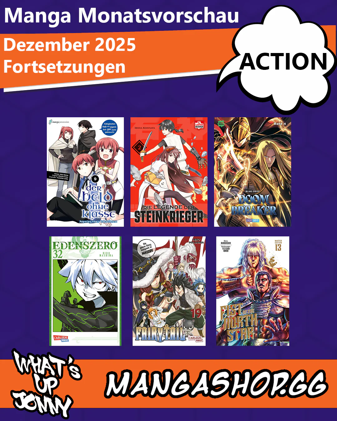 ALLE Action Manga im Dezember 2025!