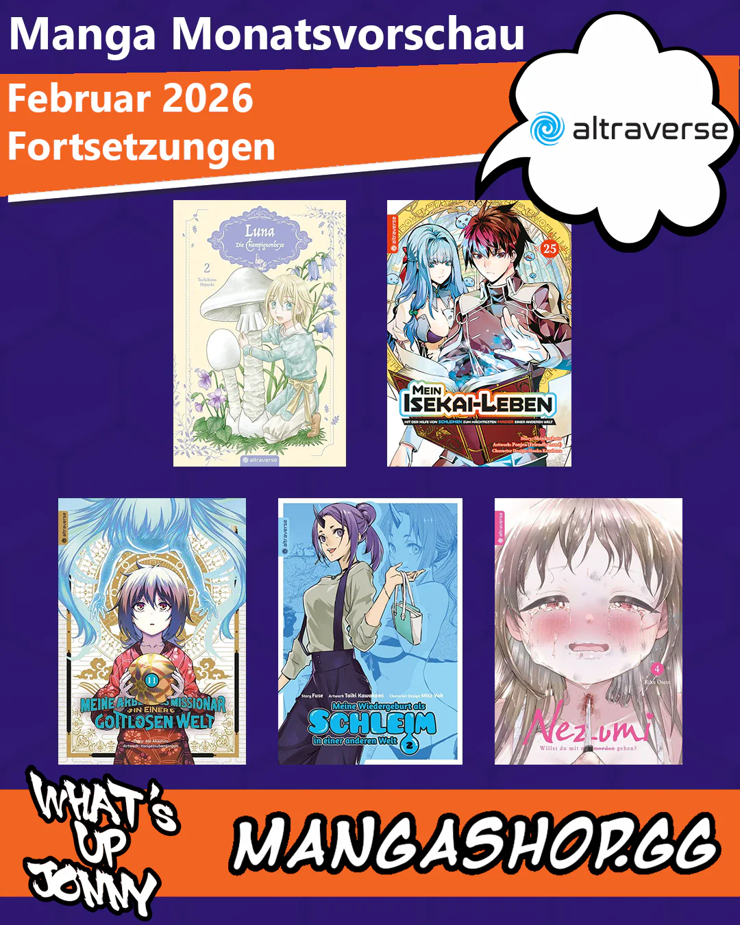 Die Manga Monatsvorschau Februar 2026