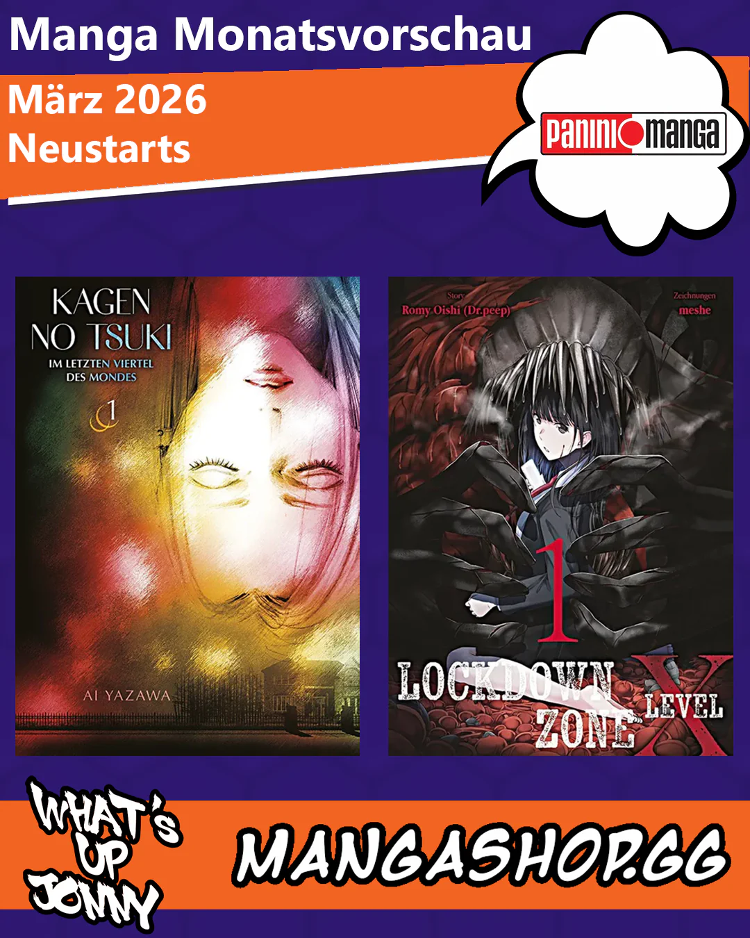 März 2026 Manga Monatsvorschau