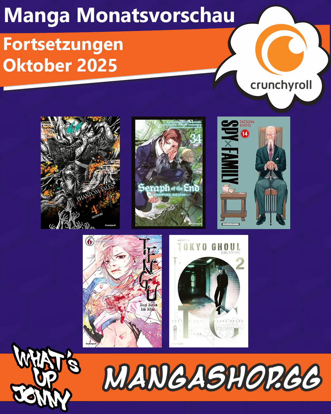 Manga Monatsübersicht Oktober 2025