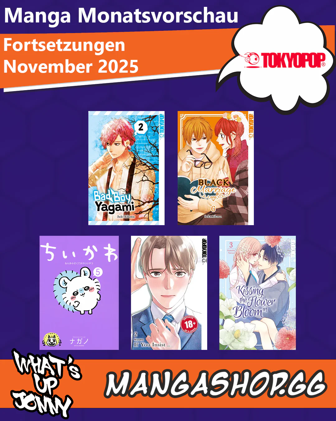 Die Manga Monatsvorschau November 2025