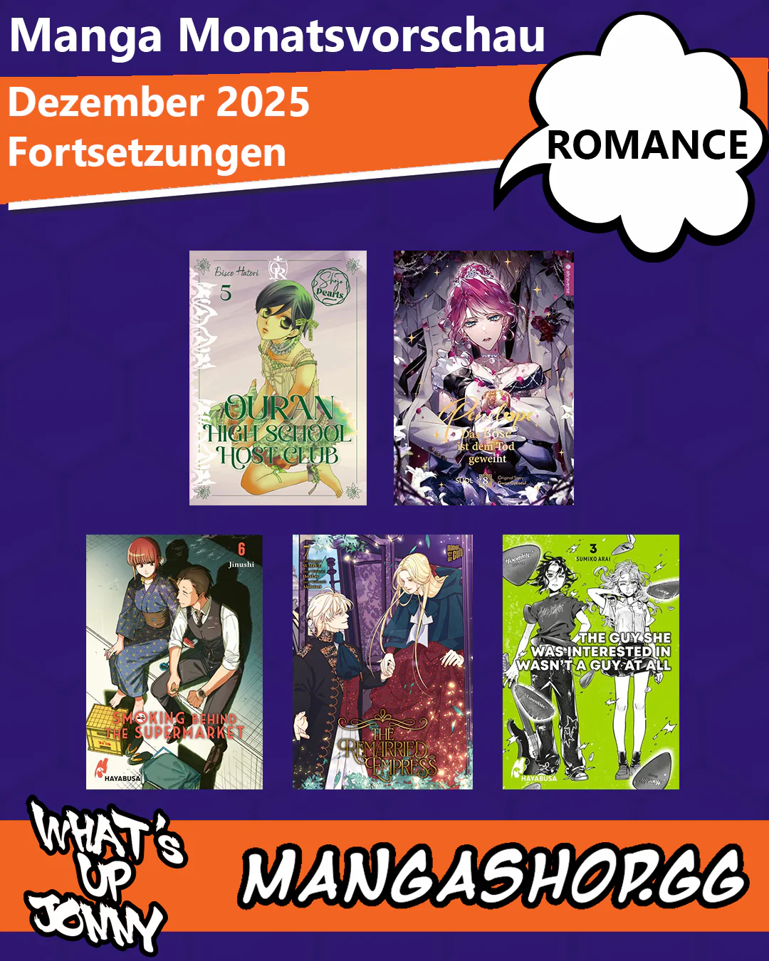 ALLE Romance Manga im Dezember 2025!