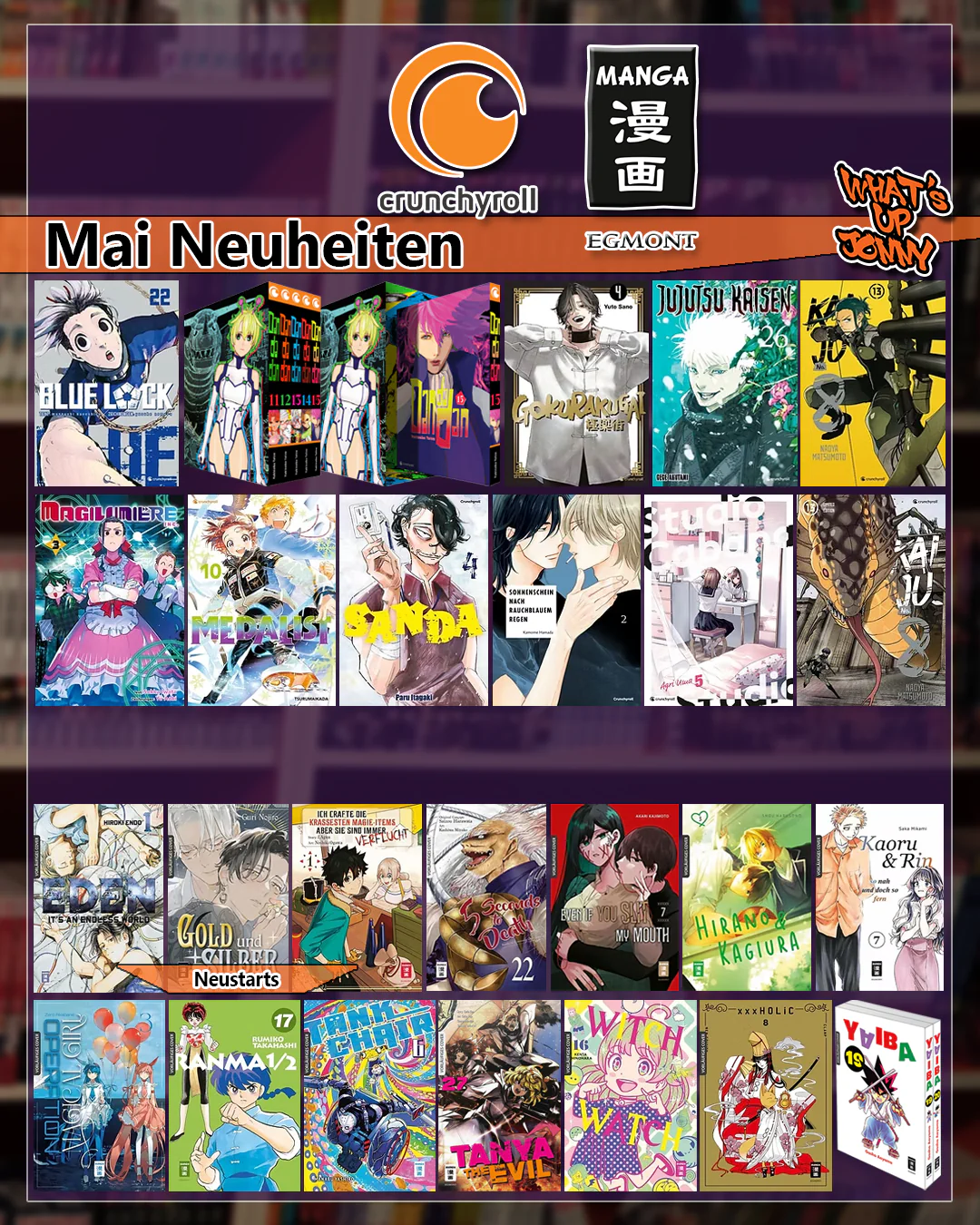 Manga Neuheiten Mai 2025 â neue Manga Titel bei WhatsUpJonny.de