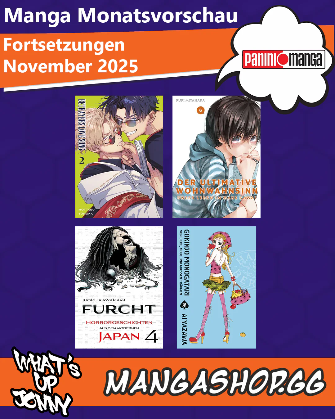 Die Manga Monatsvorschau November 2025