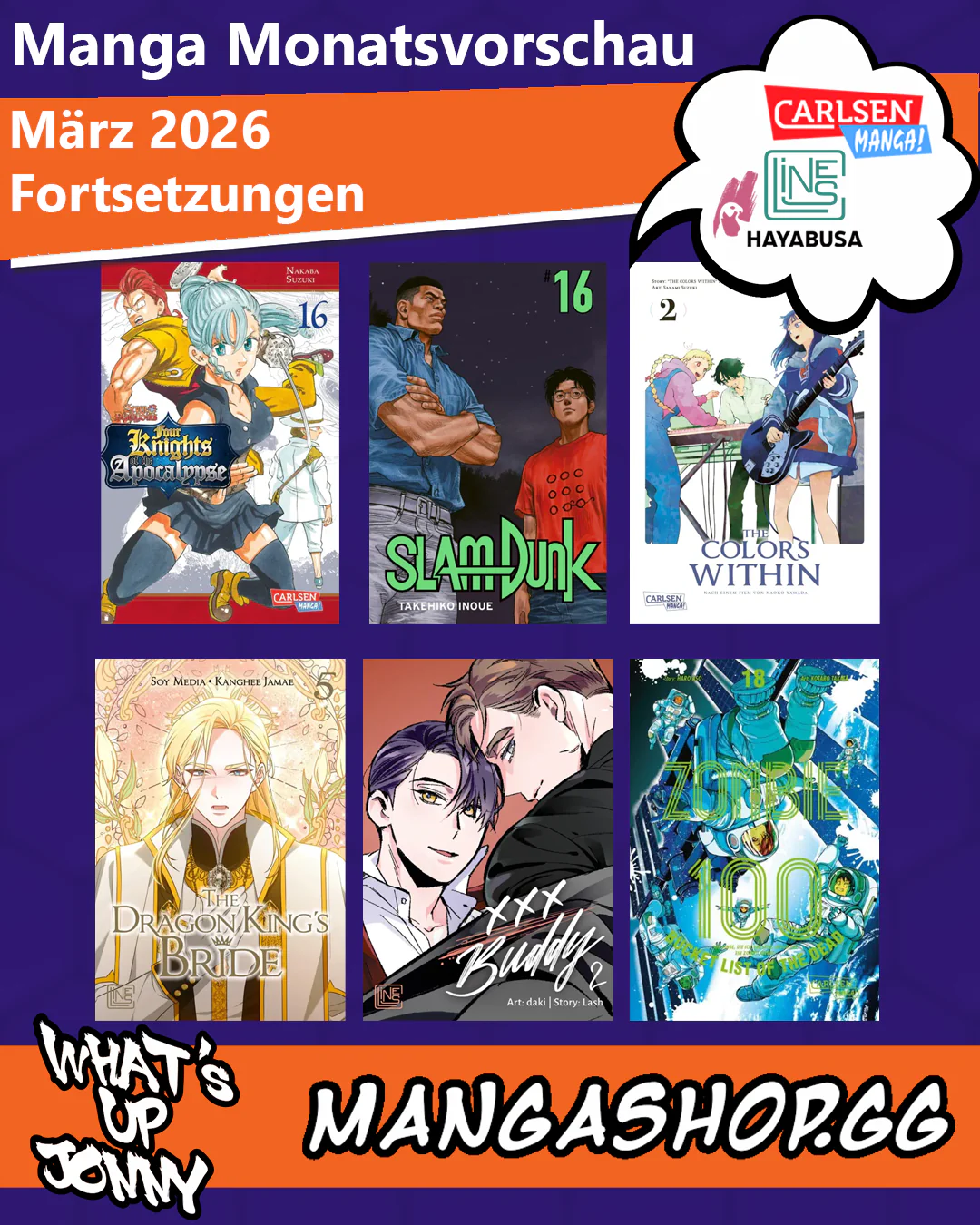 März 2026 Manga Monatsvorschau