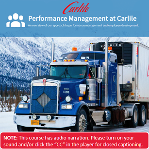 Performance Management Overview