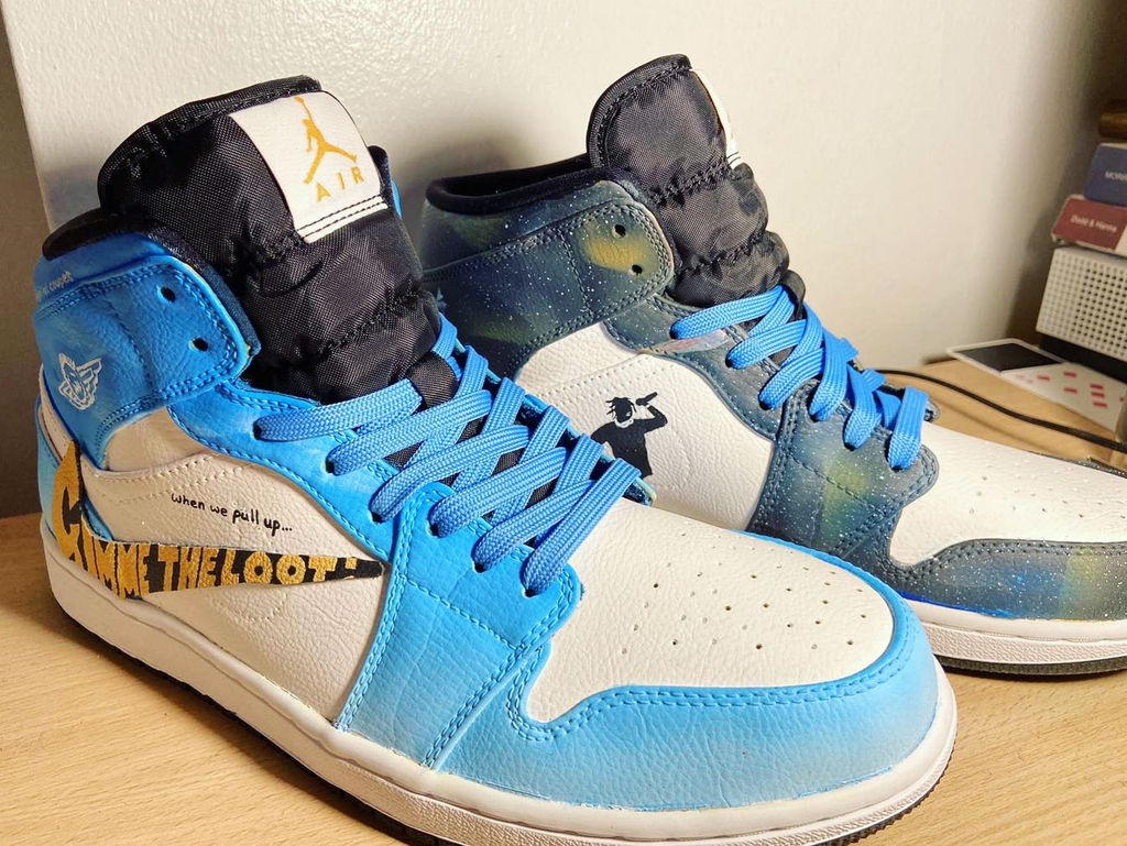 astroworld custom shoes