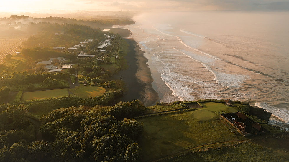 Aerial View of Peninsula Lawn at Soori Bali