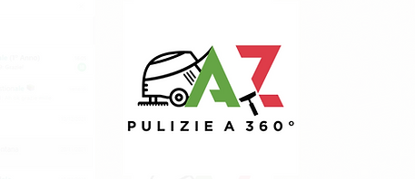 Logo AZ Pulizie 360°, impresa di pulizie civili e industriali a Bergamo