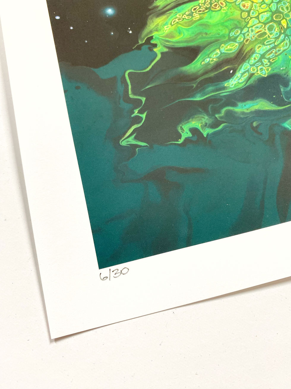 Miniature : art fluide, arbre de vie, sapin, conifère, foret québécoise, foret canadienne, artiste peintre québécoise