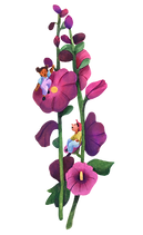 Hollyhock Montessori Logo