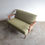 Thumbnail: Mid-Century loveseat covered in Hertex 'Phil - Golden Lime' fabric