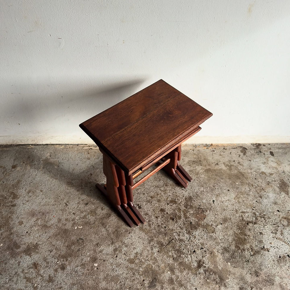 Thumbnail: Mid-century Mahoghany nest of tables