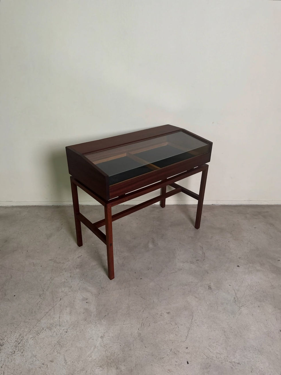 Mid-century John Tabraham display cabinet with lockable glass display