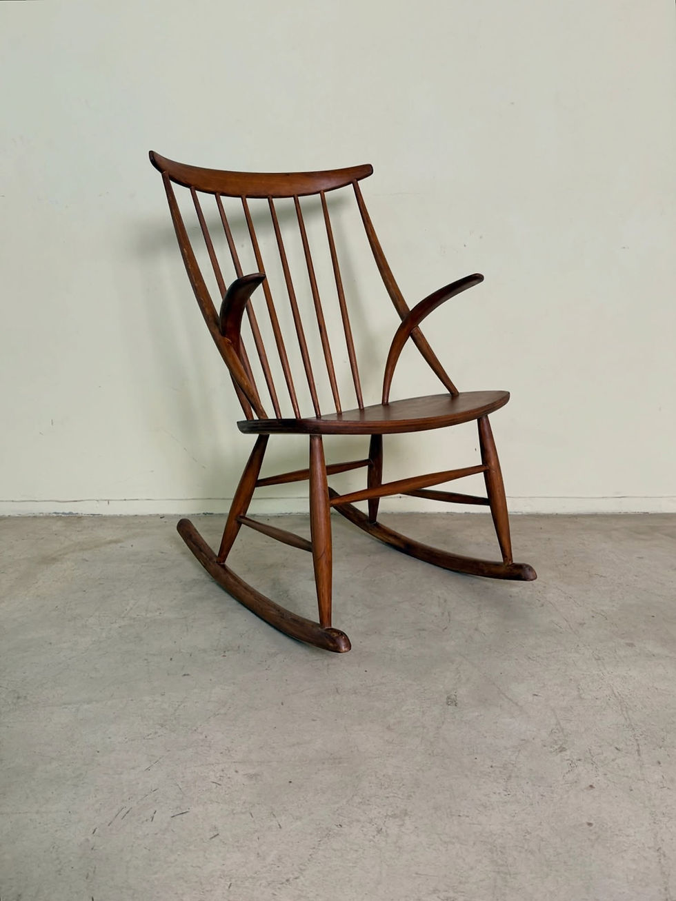 Thumbnail: Mid- Century Danish Model IW3 rocking chair designed in 1958 by Kristian Illum