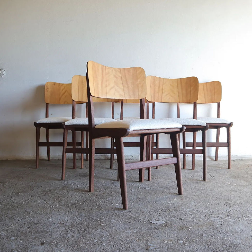 6 Mid-Century dining room chairs