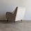 Thumbnail: 2 Mid-Century armchairs with capped feet