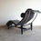 Thumbnail: Vintage LC4 Le Corbusier chaise lounge replica with genuine Italian leather