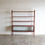 Thumbnail: Mid-Century solid mahogany bookcase/room divider with capped feet