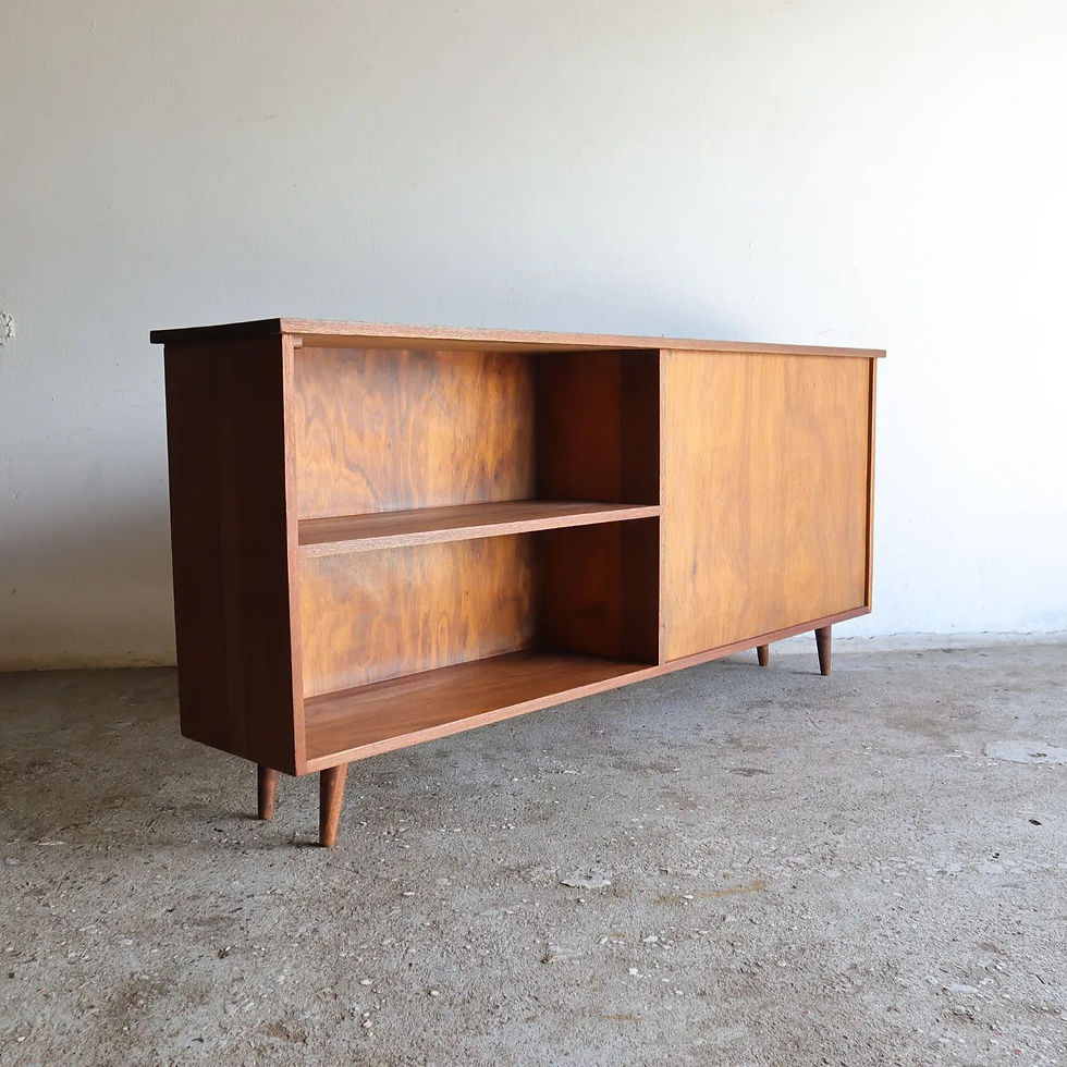 Mid-Century room divider bookshelf