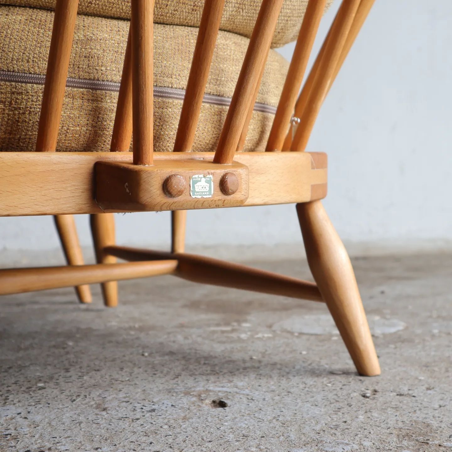 MidCentury rare and highly collectible genuine Ercol 203 easy chair