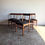 Thumbnail: 6 x Mid-century dining chairs in black genuine leather
