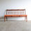 Thumbnail: Mid-Century three seater burnt orange corduroy bench