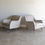 Thumbnail: 2 Mid-Century armchairs with capped feet