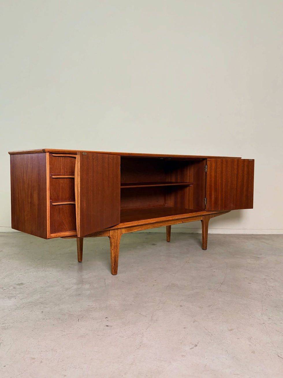 Thumbnail: Mid-century sideboard by Jentique Furniture UK, with three drawers