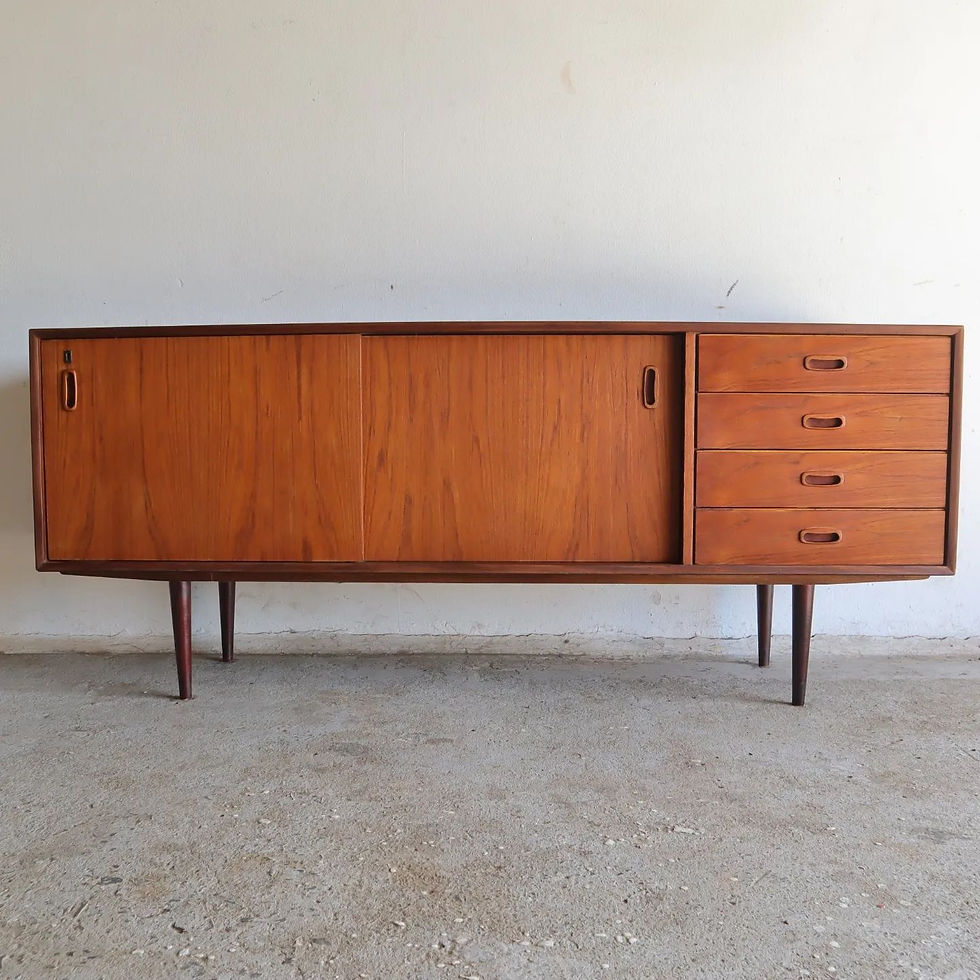 Mid-Century burma teak Frystark sideboard