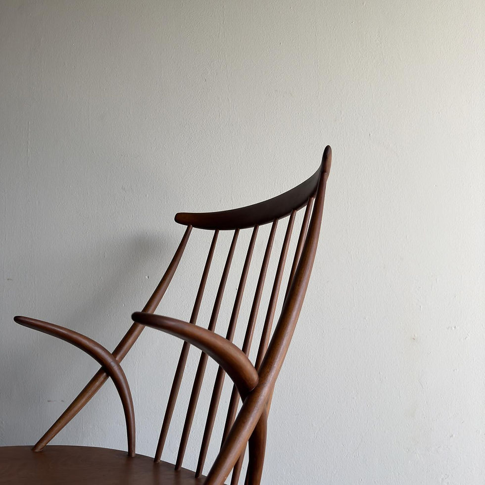 Thumbnail: Mid- Century Danish Model IW3 rocking chair designed in 1958 by Kristian Illum