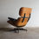 Thumbnail: Black leather Charles and Ray Eames for Herman Miller replica lounge chair 