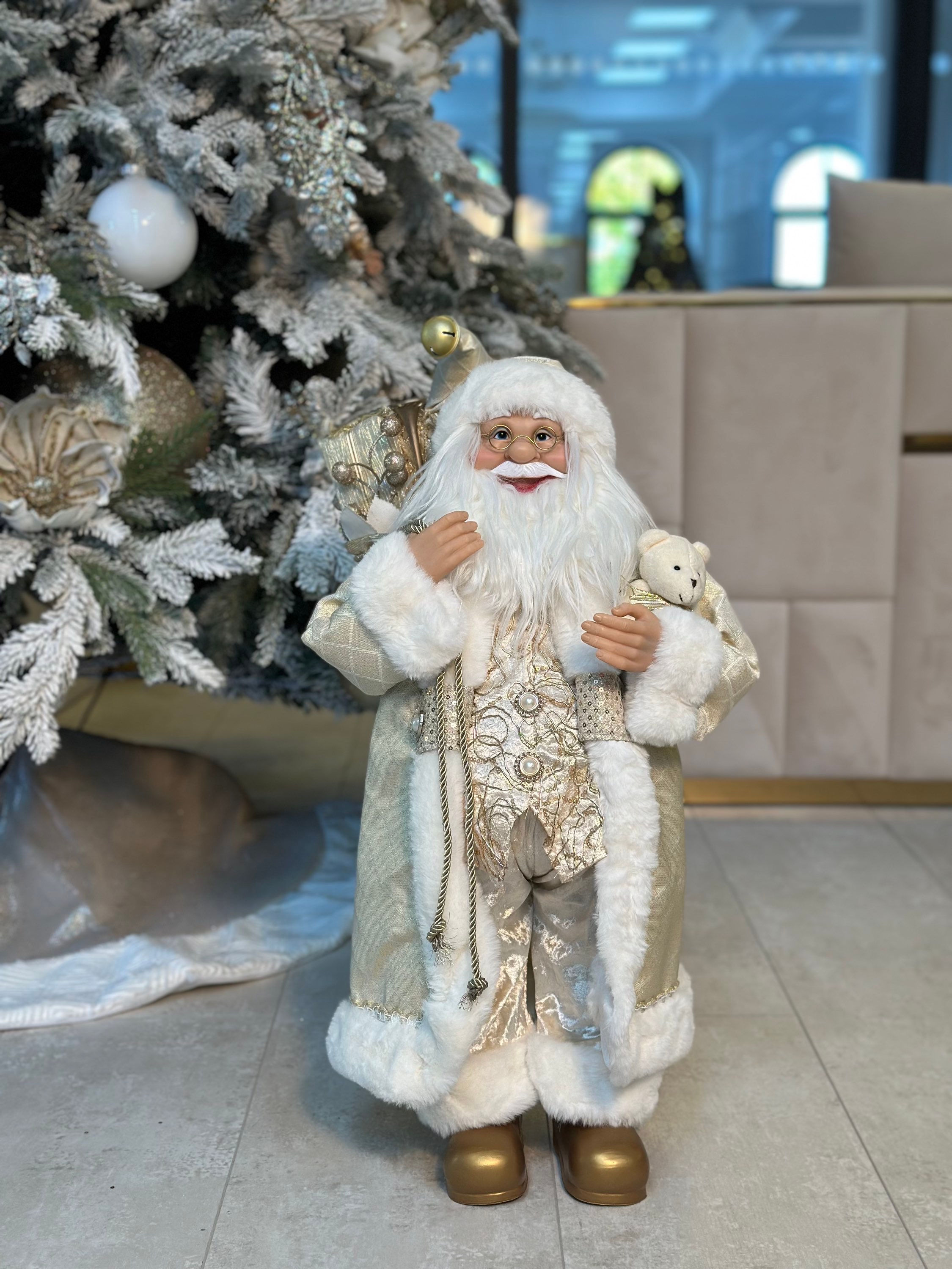 Luxus Mikulás 63 cm Arany