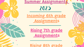 Infinity Summer Assignments 