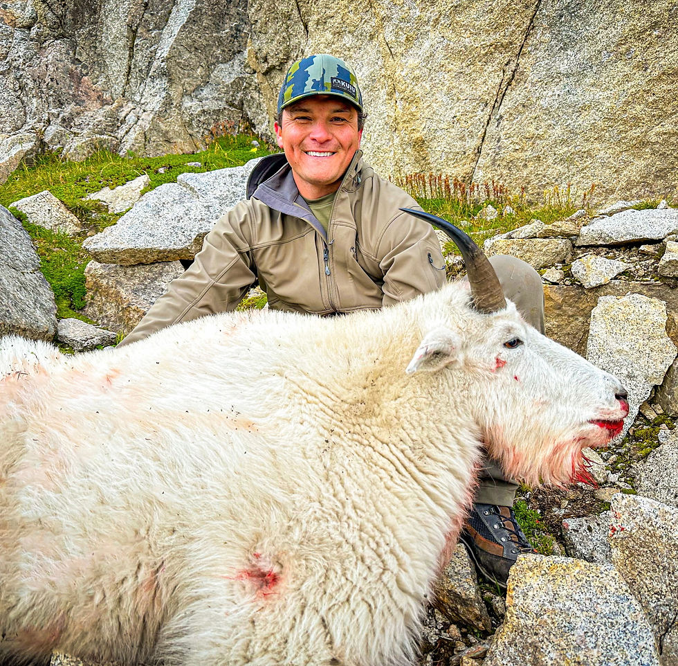 Billy goat harvested in Jennings River
