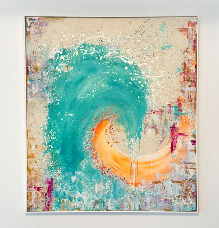 Wave of Freedom - 140 x 160 cm | Mixed Media on Canvas | 2025