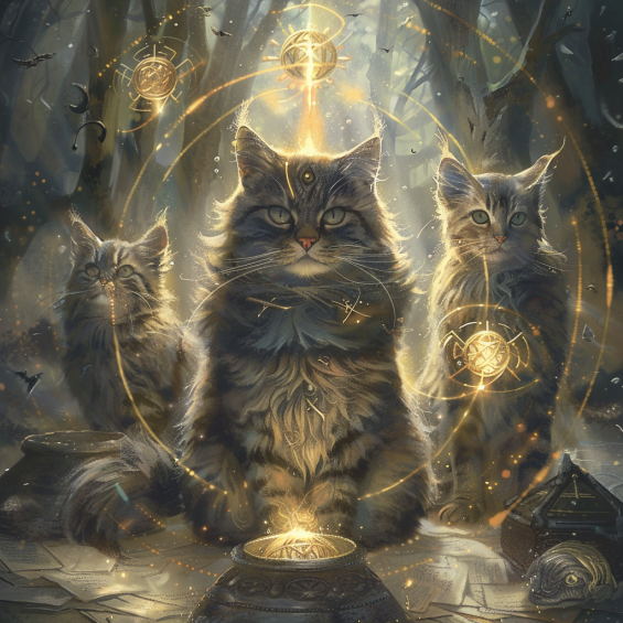 cats with an aura of power
