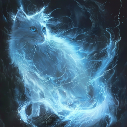 integration of feline features into fantastical landscapes