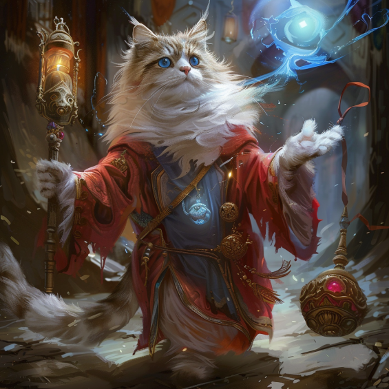 Mystical Guide as a cat