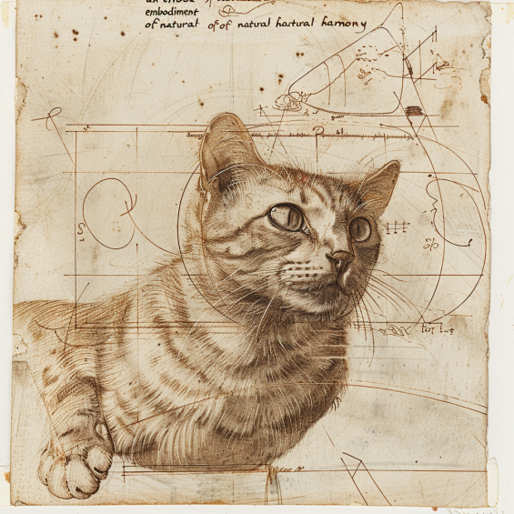 da Vinci found cats to be "an embodiment of natural harmony"