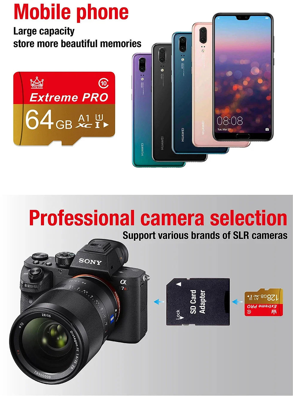 Thumbnail: Memory Card 16GB 32GB Mini SD Card 64GB 128GB 256GB MiniSD Max Uitra C10 TF card