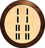 Tablero con Odù de Ifá Ìrosùn Méjì