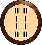 Tablero con Odù de Ifá Ìwòrì Méjì