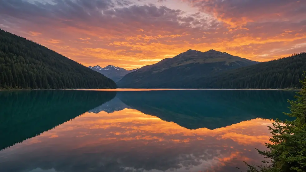 Cameron Lake at Sunset