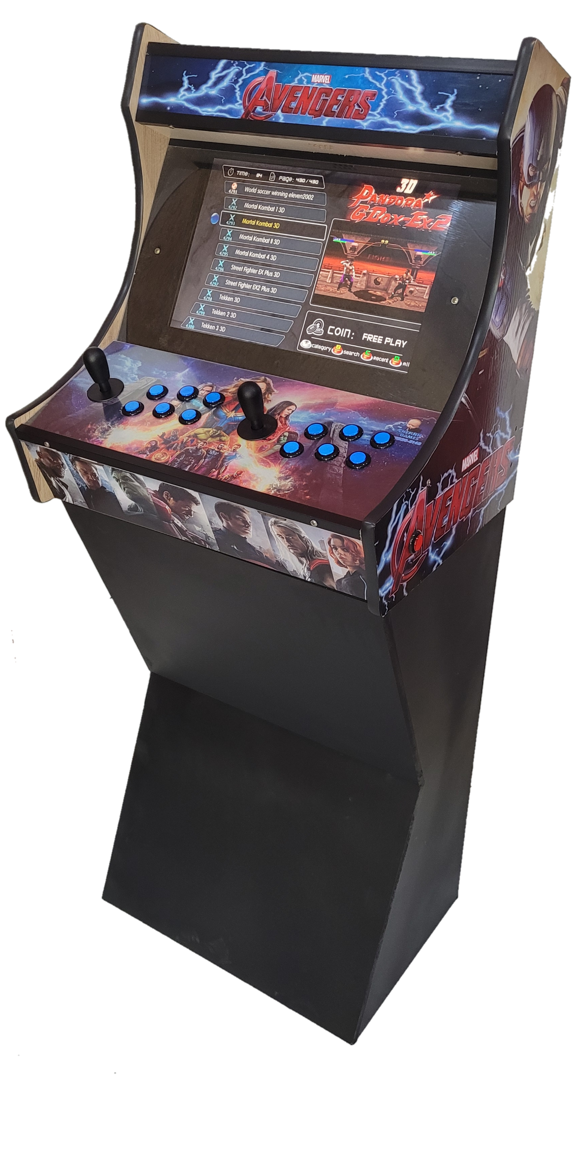 Fliperma Bartop + Bancada Marvel Vingadores