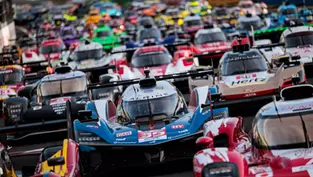 Hypercars lined up for Le Mans 24 Hours