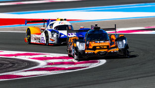 The No.18 IDEC Sport car leads the No.12 WTM by Rinaldi Racing during the 2025 4 Hours of Le Castellet | Credit: FocusPackMedia / Marcel Wulf