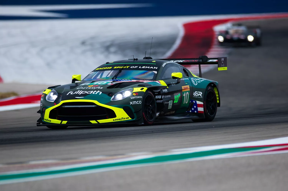 The No.10 Aston Martin Vantage AMR GT3 Evo (pictured at COTA) | Credit: Aston Martin Media